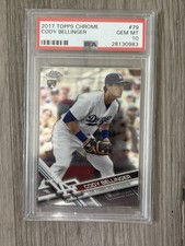 2017 Topps Chrome Cody Bellinger #79 RC Rookie Card PSA 10. rookie card picture
