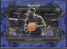 Adama Sanogo RC Rookie 2023 Prizm DP Blue Ice #8 /99 Connecticut Huskies