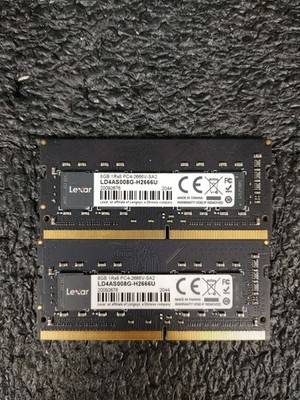 Lot of 2 Lexar 8GB PC4-2666V 1Rx8 DDR4 Laptop SODIMM Udimm RAM Memory