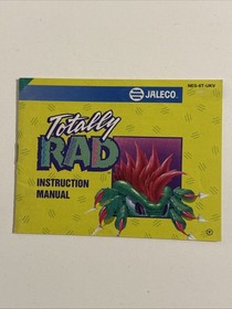Totally Rad Nintendo NES Game Cartridge W/ Manual & Dust Cover Tested & Working