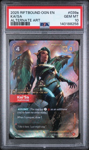 2025 RIFTBOUND: LEAGUE OF LEGENDS OGN-ORIGINS #039a KAI'SA