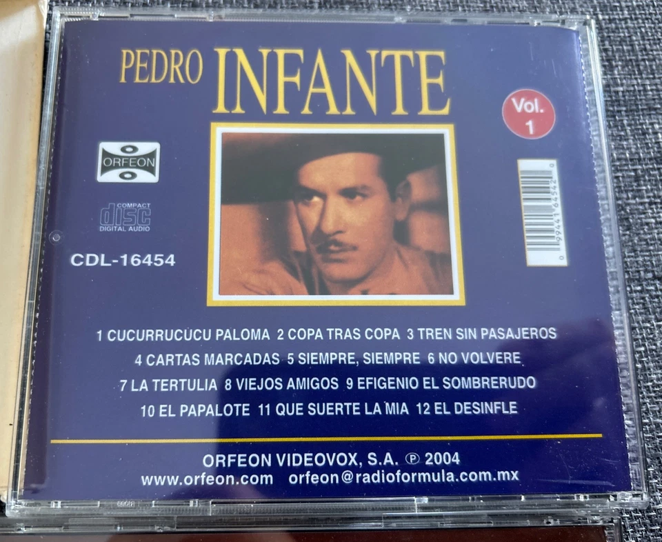 Pedro Infante 36 Exitos Hall of Fame Historia Musical 3 CD Set Vol. 1, 2 & 3 - Image 3 of 4