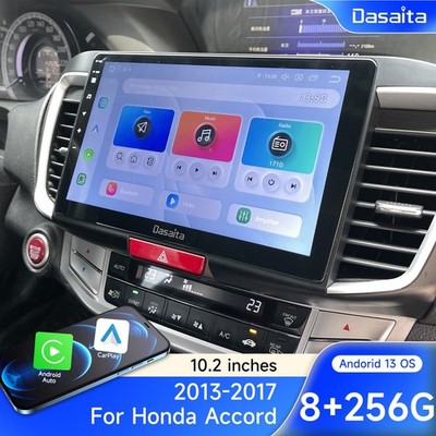 Dasaita Android 13 Car radio for Honda Accord 2013-2017 10.2'' Touch Screen WIFI