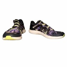 Under Armour Girls Infinity 3 AL Running Shoes Jet Grey Pacific Purple Size 2.5M
