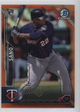 2016 Bowman Chrome Orange Refractor 7/25 Miguel Sano #27 3q5