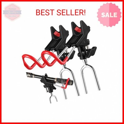 fishing pole rod holders for sale Aluminum 4 pole holder fishing boat mount mounted rack PAPAZOO 4 Pack Fishing Rod