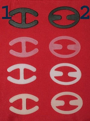  4x, 8x Soutien gorge clip bretelles Magic Bra 4 couleurs 4 modèles antidérapant NEUF - Photo 1/3
