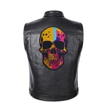 Skull patch for bikers, motoclub jacket, Large patch, Back patch