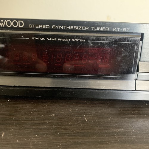 Kenwood KT-87 12w Home AM/FM Quartz Tuner Audio Stereo Synthesizer PARTS - Picture 3 of 7