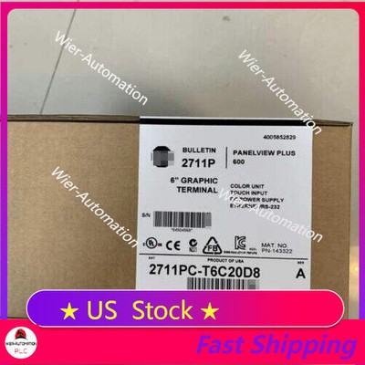 New 2711PC-T6C20D8 ALLEN BRADLEY Panelview Plus Compact600 Touch Free Shipping