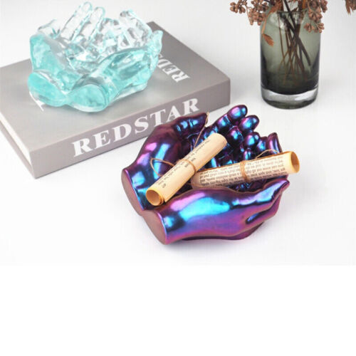 Hand Shape Silicone Ashtray Resin Mold Holder Tray Mould Casting Epoxy Crafts AU - Picture 7 of 12