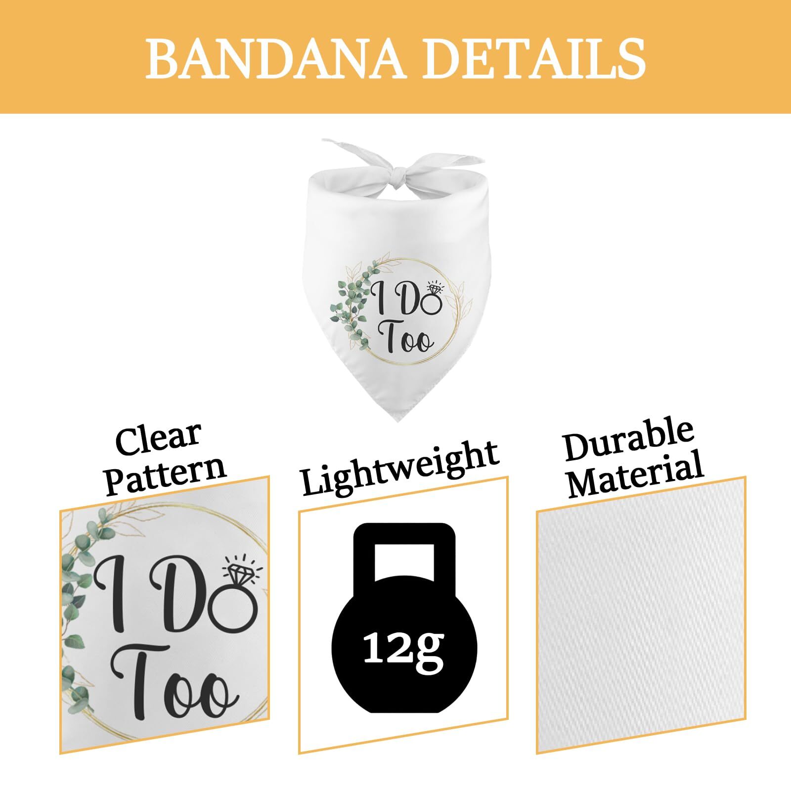 I Do Too Dog Bandana Wedding Engagement Dog Bandana Proposal Ideas Happy Enga...