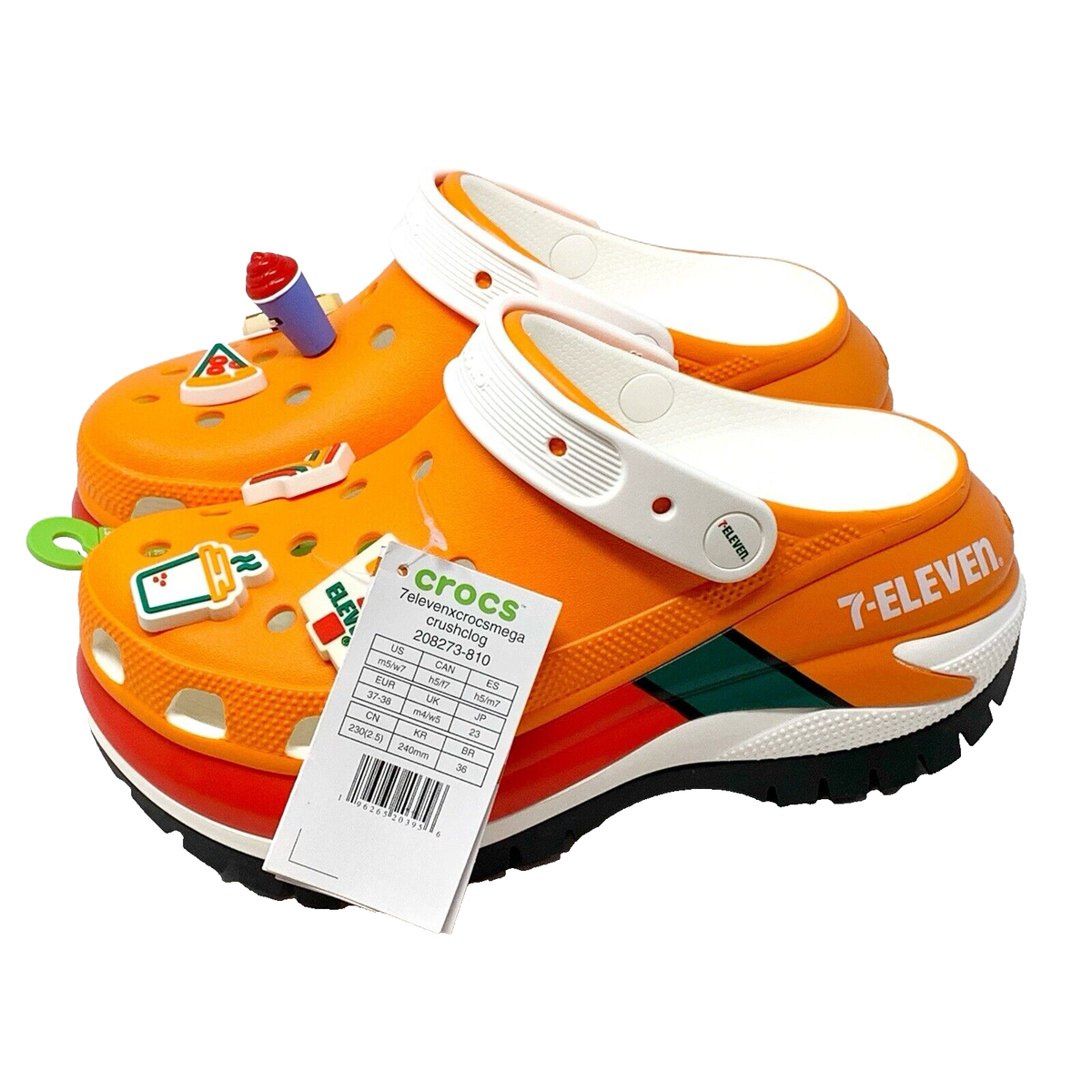 NEW 7-ELEVEN CROCS US MEGA CRUSH Clog Women's Size 7 Men's 5