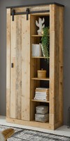 Stauraumschrank In Used Wood Hell Und Anthrazit Regalschrank 93 X 201 Cm Stove