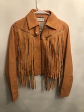 Patrizia Pepe, Women’s Leather Jacket, Size 38, Orange, Rare
