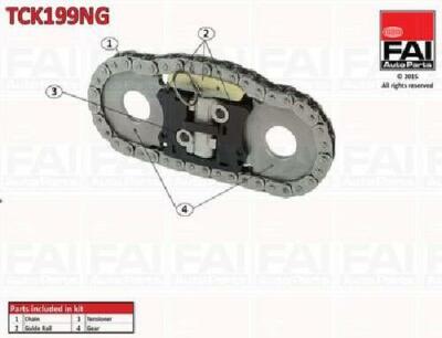 Original FAI AutoParts Steuerkettensatz TCK199NG für Fiat Iveco