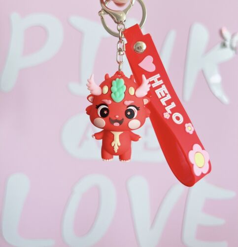 Cute Chinese Dragon 🐲 Keychain Keyring Pendant Bag Charm - Picture 1 of 6