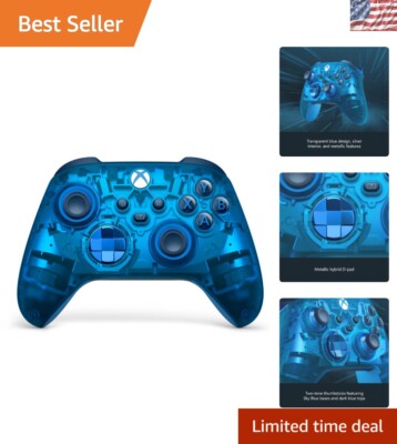 Transparent Sky Cipher Wireless Controller - Elevate Your Xbox Gaming Experience