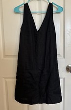 Jcrew Women V Neck 100% Linen Dress SizeXXS