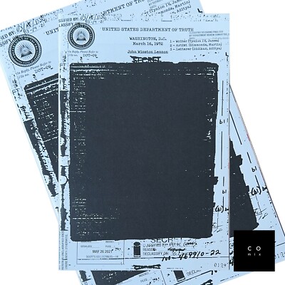 Department of Truth #9 Brewer Redacted Blank Sketch VAR Tiny Onion DOT Exclusive