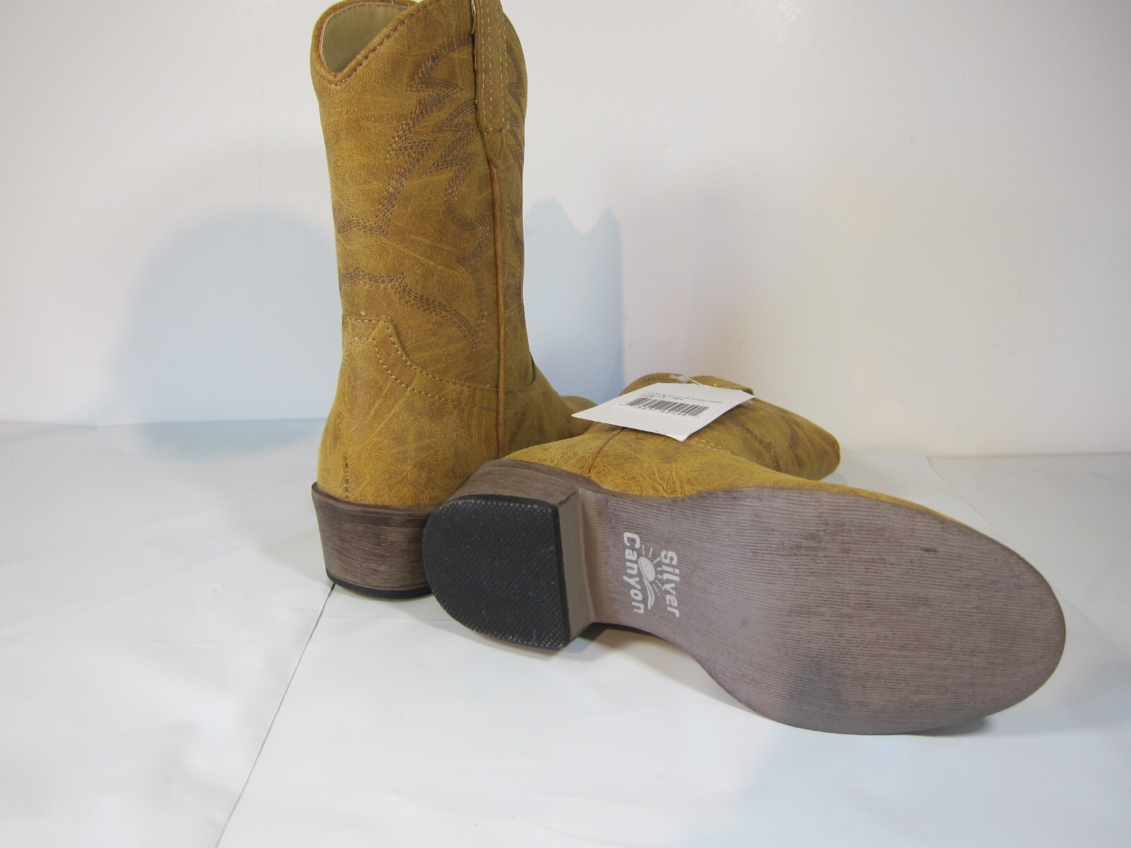 Silver Canyon Children size 11 Western Cowboy Cowgirl Boot, - Tan-