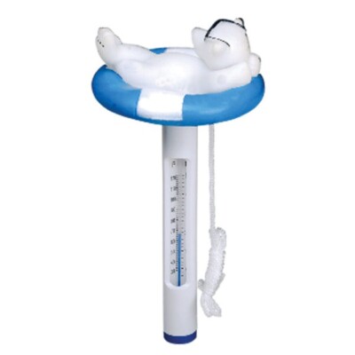 7'' Bear with Glasses Floating Swimming Pool Thermometer with Cord 11083K