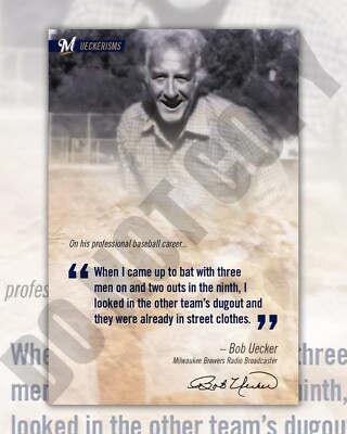 Bob Uecker Mr Baseball Ueckerisms  When I Came Up To Bat 8x10 Photo
