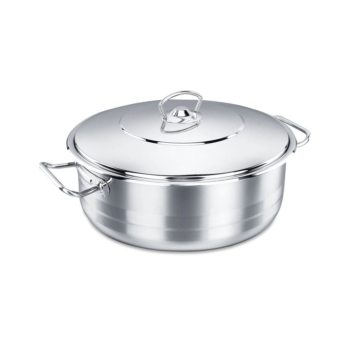 Korkmaz Stainless Steel Dutch Oven with Lid