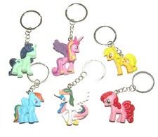My Little Pony Key Chain, Key Ring, Purse Charm, Bag Charm, Miniature 3D Pony