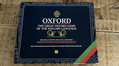 DAS GROSSE OXFORD-SPIEL DER ENGLISCHEN SPRACHE. Top Zustand innen versiegelt