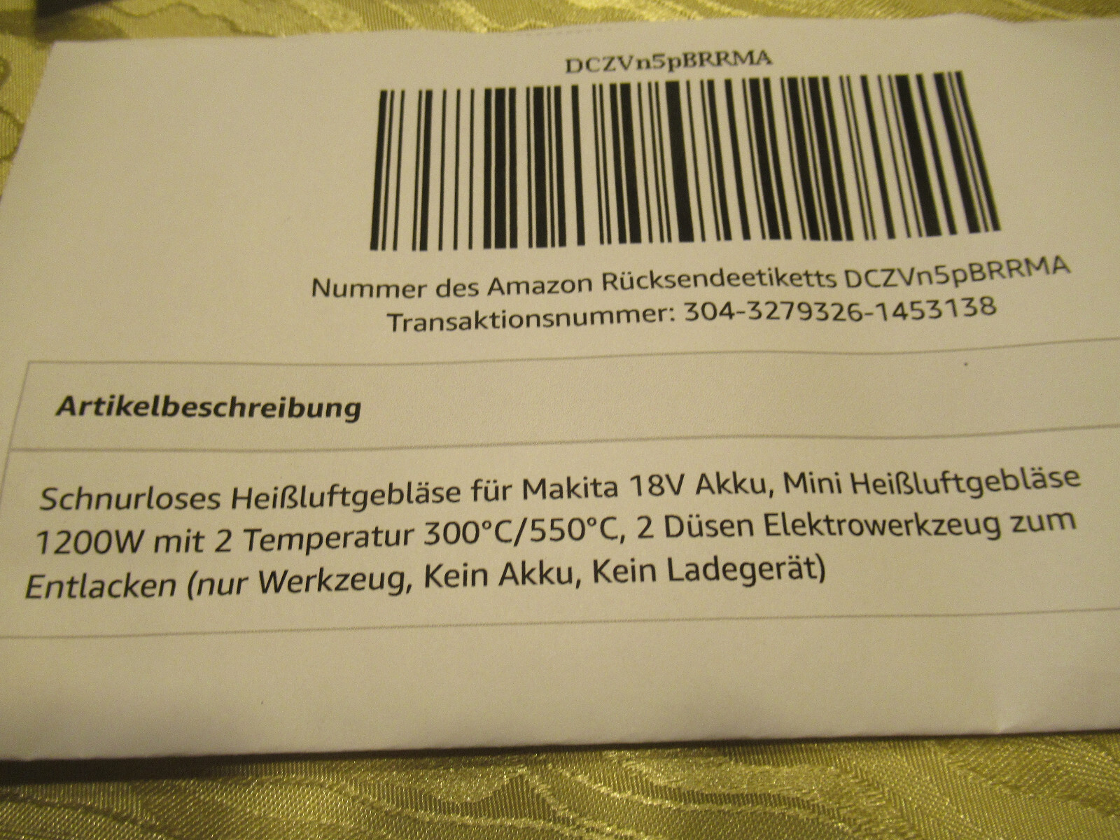 Teetok Cordless Heat Gun,Heißluftfön,passend für Makita 18 V Akku eBay