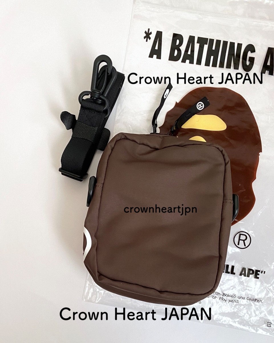 美品 A BATHING APE HEAD MINI BAG ブラウン 0ZXBGM006901OBWX-pdp-1.jpg?v=