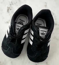 40 Adidas Gazelle Crib Shoes Infant Toddler Black Size US 3K - NEW