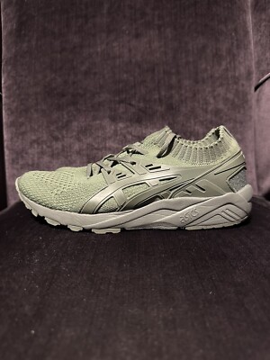 Asics Gel Kayano Knit M7.5/W9 Green Low Top Athletic Running Shoes Sneakers