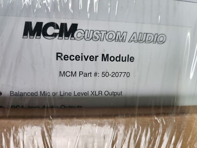 Mcm Custom Audio Compact 50-20770 Receiver Module 