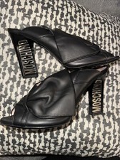 Moschino black sandals with big bow Italian size