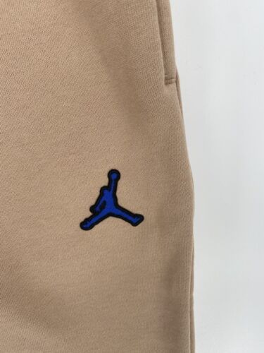 Nike Jordan Essentials Men's Fleece Pants brown with blue DA9820-245 L Sample - Picture 2 of 10