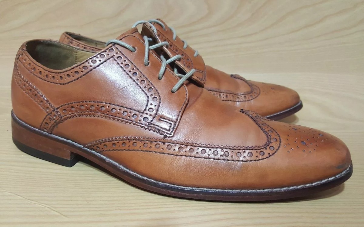 Cole Haan Shoes Men\'s 13M Wingtip Oxford Tan Brown Leather Brogue Preppy Formal Men main image 2