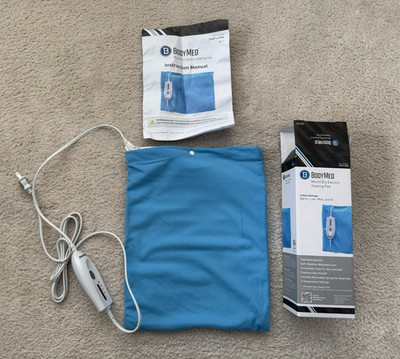 BodyMed Moist/Dry Electric Heating Pad 4 Heat Settings Warm, Low, Med and Hi NIB