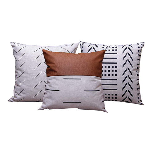 НАВОЛОЧКИ EFOLKI BOHO THROW 18X18 КОМПЛЕКТ ИЗ 3-Х НАВОЛОЧЕК - БЕЛЫЙКОРИЧНЕВЫЙЧЕРНЫЙ 9090₽