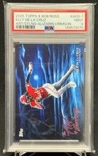 2025 Topps x Bob Ross - Elly De La Cruz - Art of Stealing - Alizarin Crimson /10