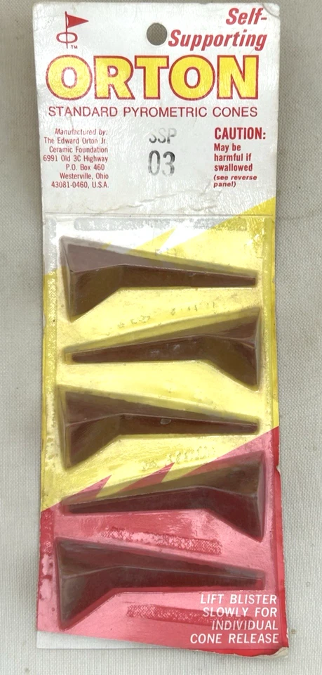 25 Vintage Orton Pyrometric Cones Standard Kiln 2.25”  USA Self Supporting - Image 3 of 4