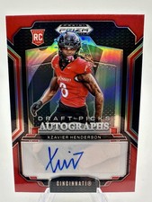 2025 Panini Prizm Draft Picks Xzavier Henderson Auto Red Prizm /399 (AU, RC)