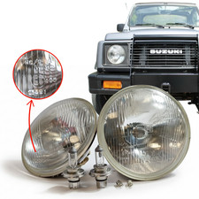 178MM 7" H4 E-MARK SCHEINWERFER SET FÜR SUZUKI SAMURAI JIMNY 1970-2004