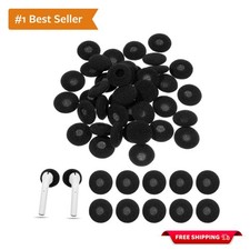 40 Pcs Black Earbud Covers - Soft Foam Replacement Tips for Enhanced Comfort