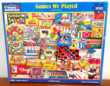 Sealed White Mountain Games We Played 1000pc Jigsaw 24"x30" Puzzle 924