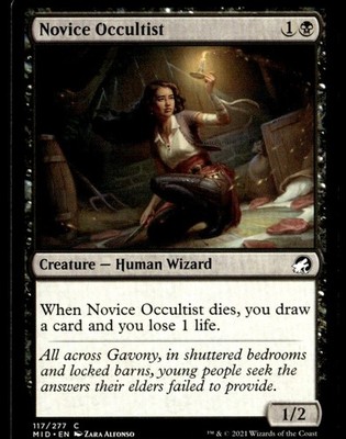 2021 Innistrad: Midnight Hunt Novice Occultist Expansion/Common #117