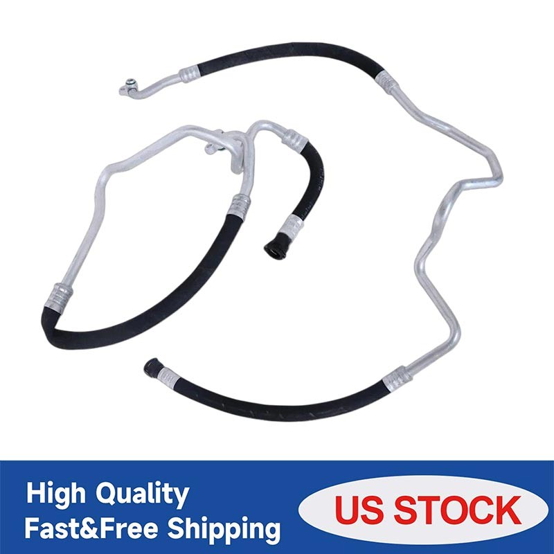 17227636879 17227636880 2PCS Engine Oil Cooler Hose Pipe For BMW 5 6 7Serise