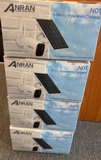 ANRAN Wireless Solar Battery Powered Wifi Home Security Camera Outdoor 4pcs
