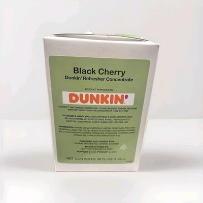 Dunkin' Black Cherry Refresher Concentrate BRAND NEW FLAVOR